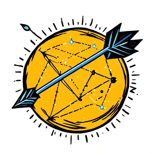 Virgo And Arrow Constellation