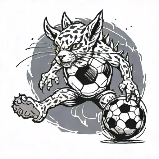 Cool Animal Playing Soccer Ball