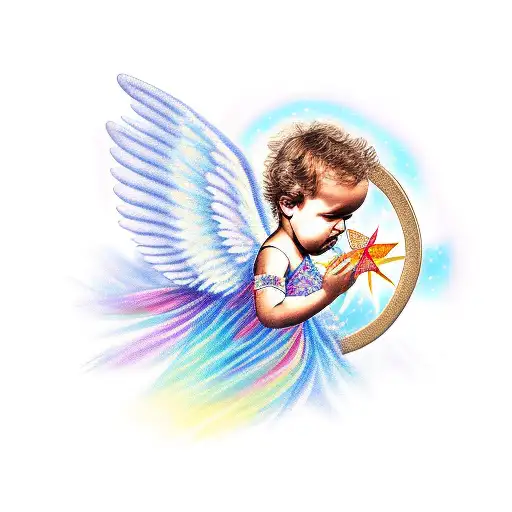 Angel With Star For Deceased Family Member