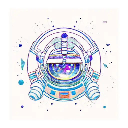 Samurai Surrealism Space Astronaut Stars