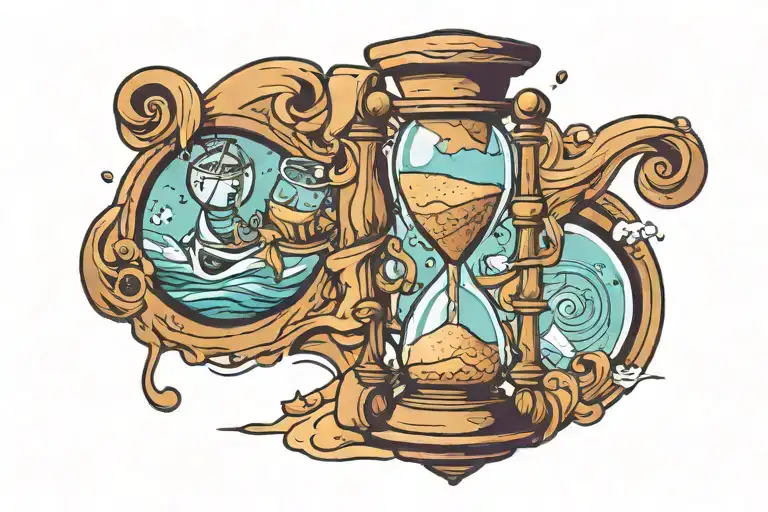 Hourglass Sand Running