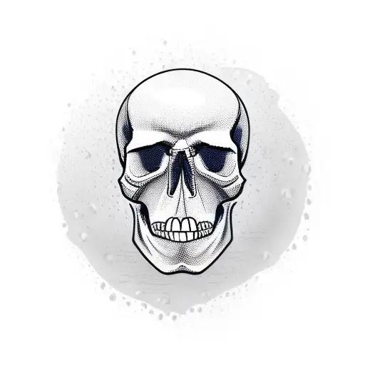 An Alcohol Bottle With A Skull