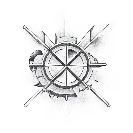 A Maintenance-themed Tattoo With A Christian Symbol