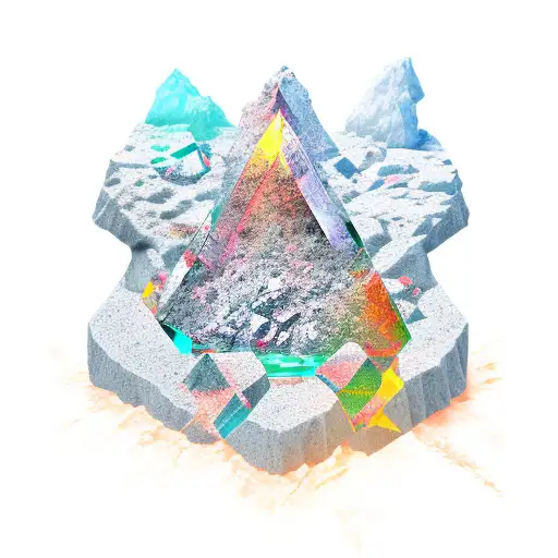 Crystal Formation With A Geologist's Hammer