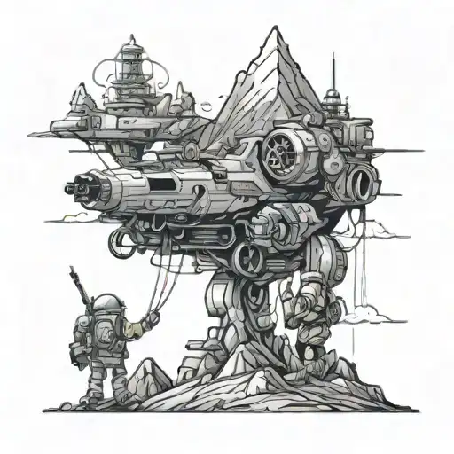 War Space Family Mountains