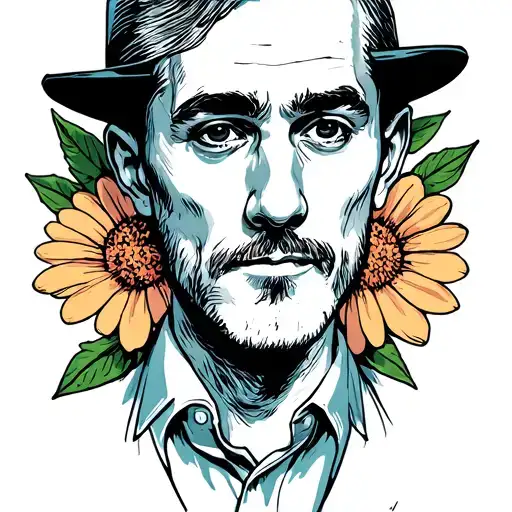 Dad Turning Into Flower