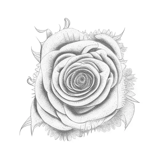 Chickens In A Sunflower Rose Garden