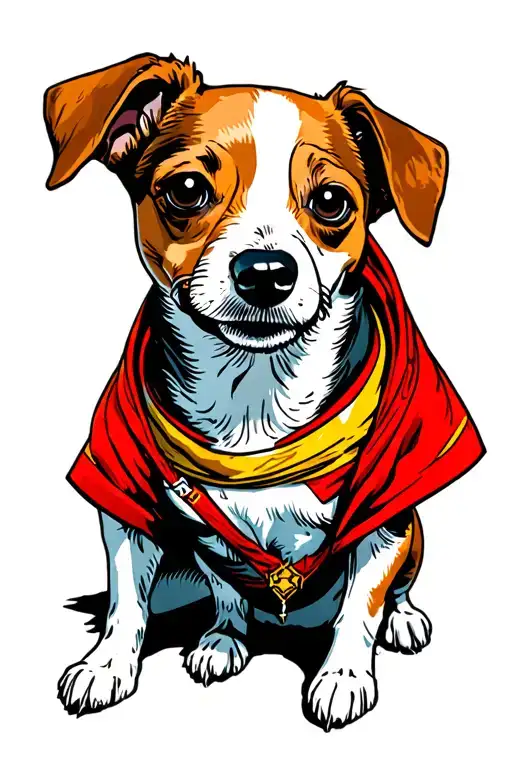 Seance Dog Superhero Jack Russel Terrier