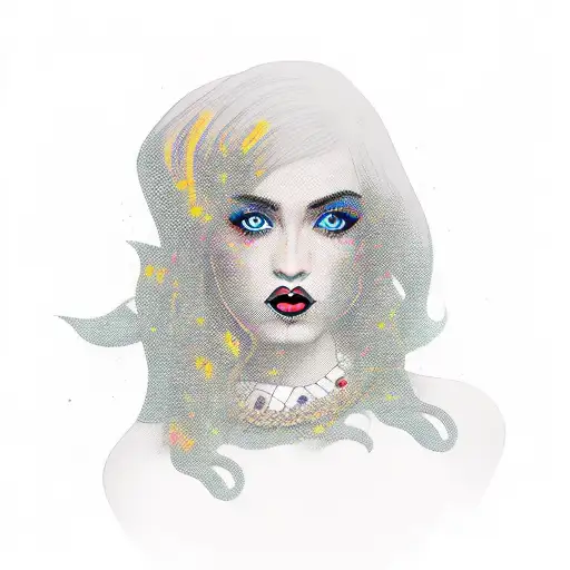 A Young Woman In A Black Dress