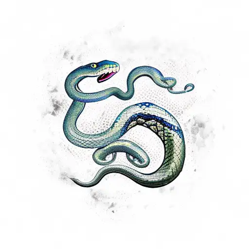 Snake With Northen Runes