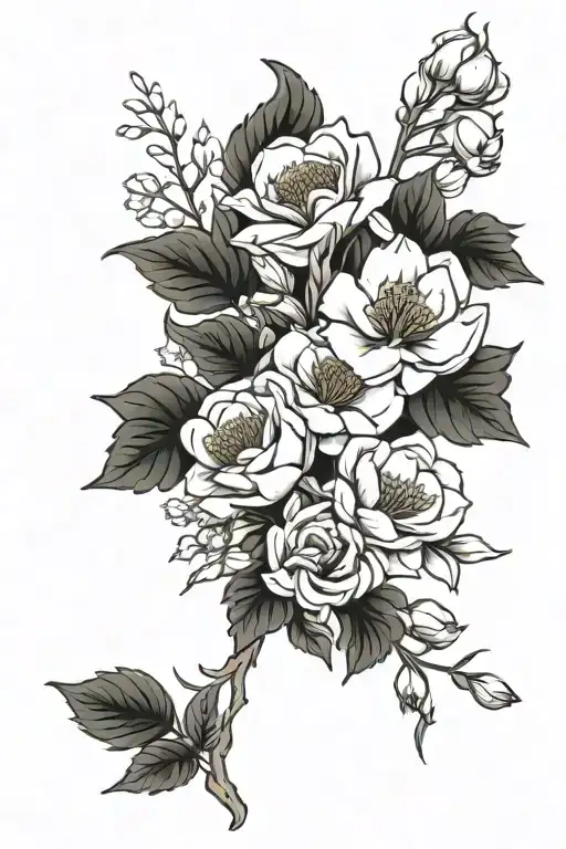 Birth Flower Bouquet