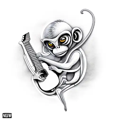 Alien Monkey With A Guitar