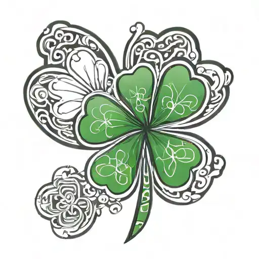 4 Leaf Clover Paw Print