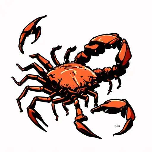 Scorpio Freak Introvert Tattoo Design For Men