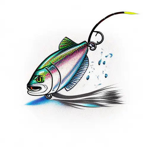Fly Fishing Lure On Line