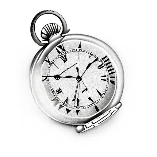 Pocket Watch With Birth Dates