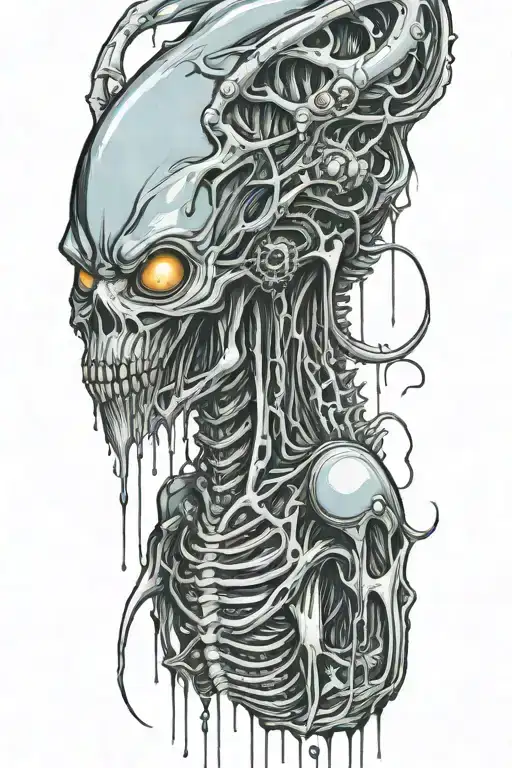 Hr Giger Alien Dripping In Acid