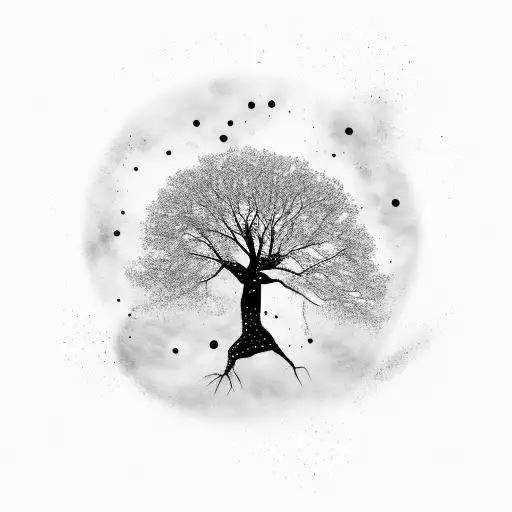 Rooted Plane Tree Under The Galaxy