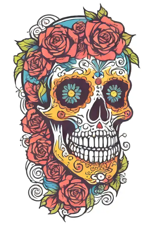 Day Of The Dead Psychedelic Interpretation