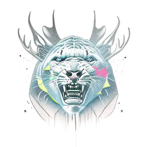 Scary Panther Attacking A Moose