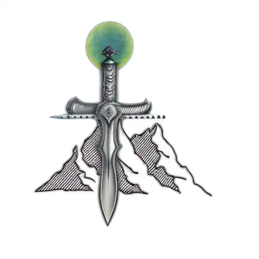 A Sword On Top Of A Mountain