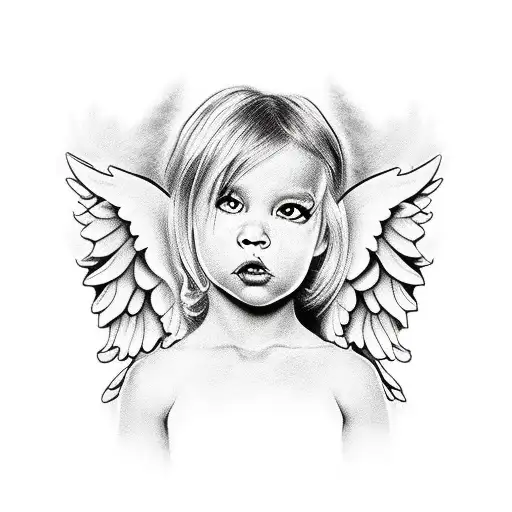 Laying Angel Watching A Demon