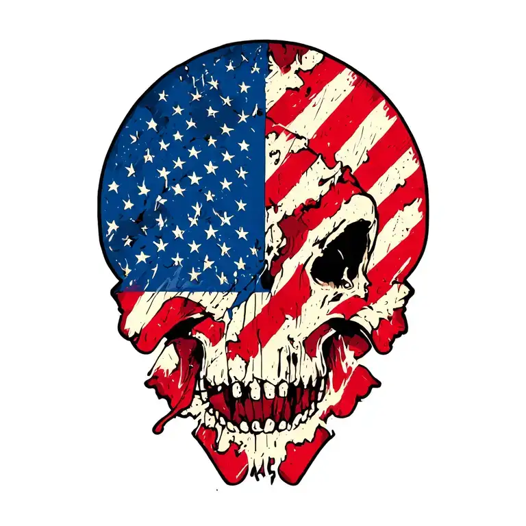 Distressed American Flag