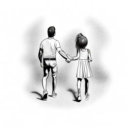 Dad And Daughter Arm Swinging