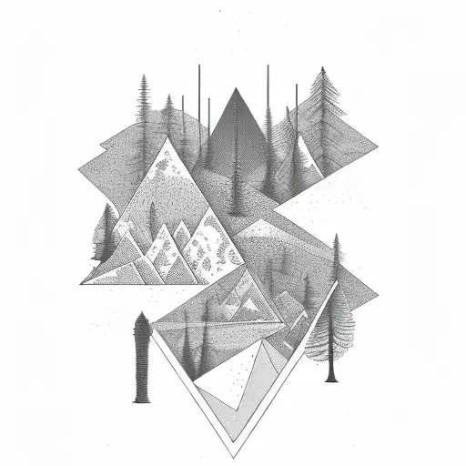 Forest Inside Of Triangle