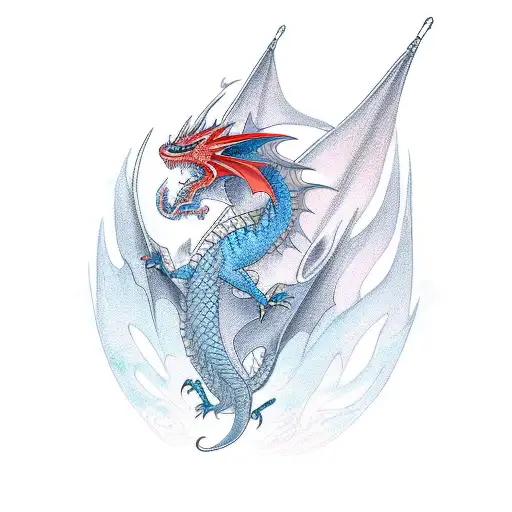 Tchoupi Riding A Dragon