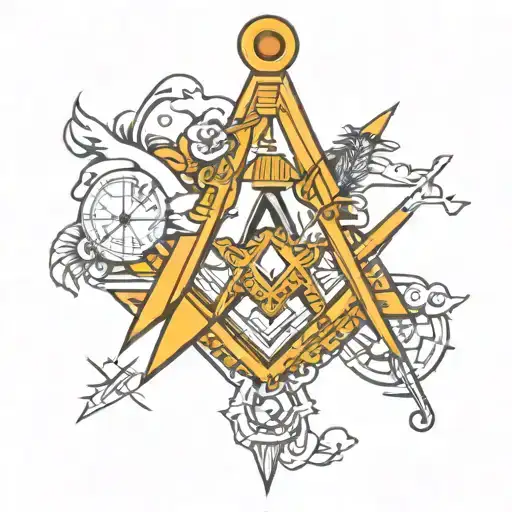 Masonic Square And Compass Containing Pm 2017