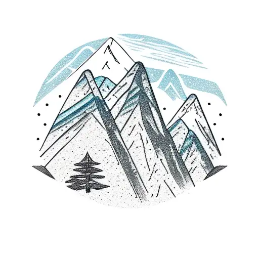 Mountainbike In Mountain Scene