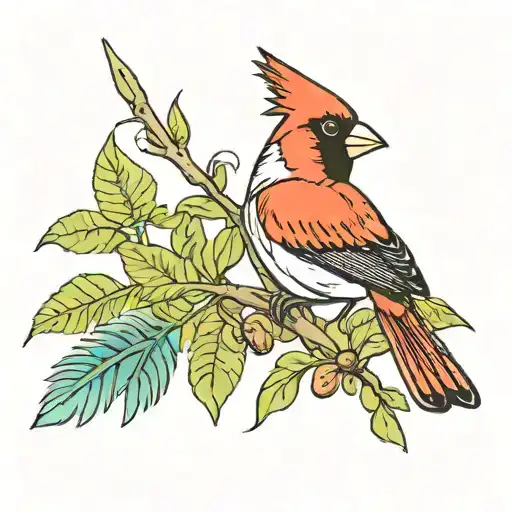 Tropical Cardinal Bird
