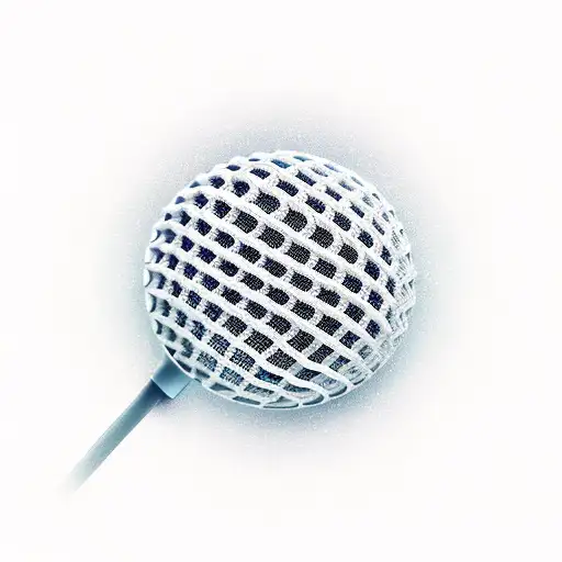 3D Realistic Modern Microphone