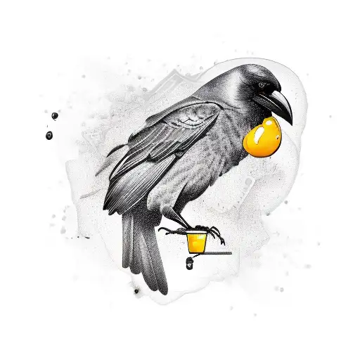 Crow With Honey