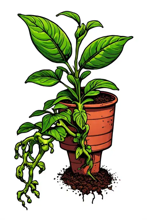 Plant Growing From Mind