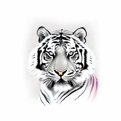 Tiger With A Prunus Serrulata