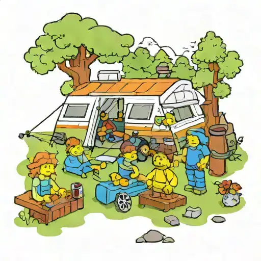 Lego Camping Family