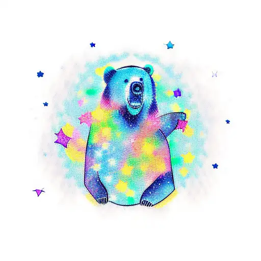 Bear Looking At Stars