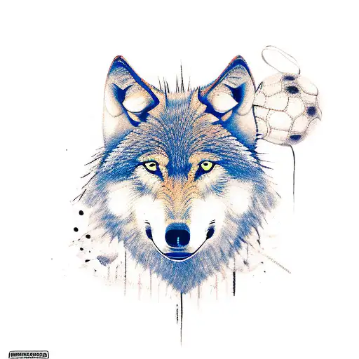 Wolf With A Basketball