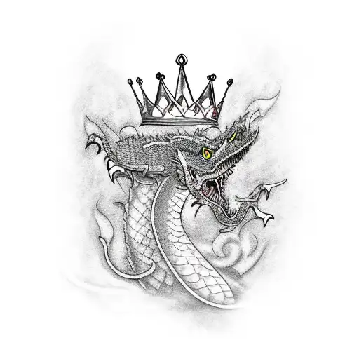 Tk With A Dragon And A Crown At The Rop