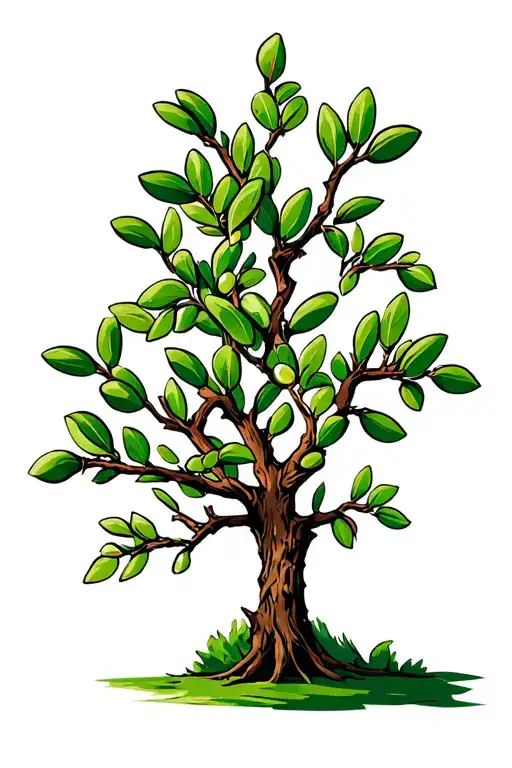 Olive Tree With Grafted Branches