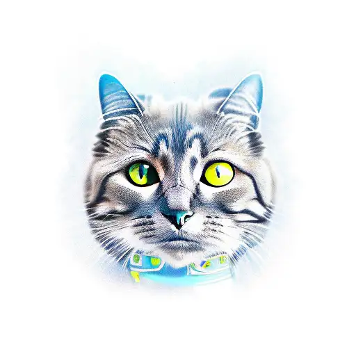 Oxitocine Molecule On A Cat