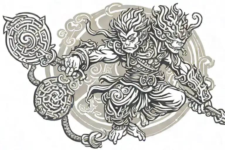 Sun Wukong Full Body Shaped Like