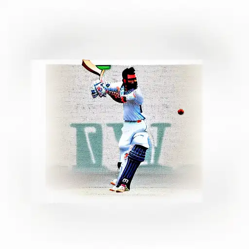 Virat Kohli Surrounded By A Collage Of His Famous Cricket Shots