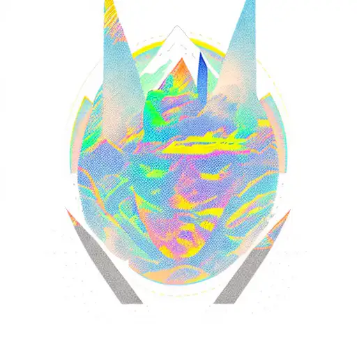 3 Peak Mountain With Opal