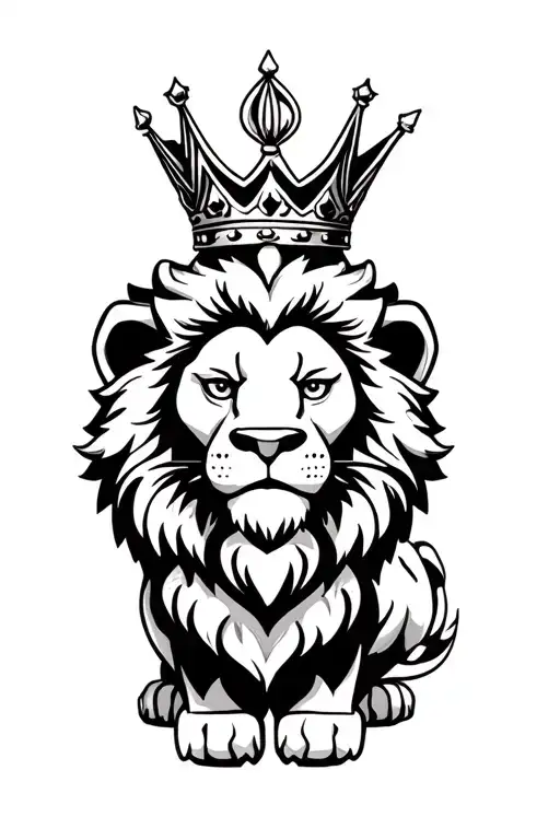 Lion With A Crown