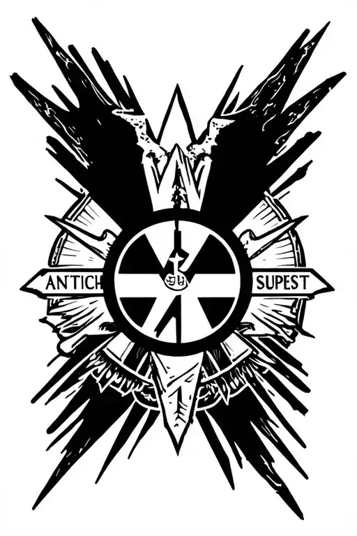 Antichrist Superstar Symbol Incorporating Elements