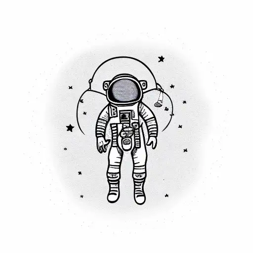 Astronaut Holding Balloon