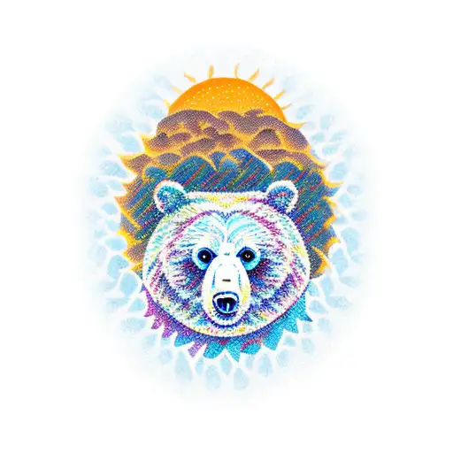 A Bear Sitting On The Sun